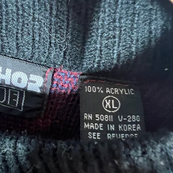 Vintage 90s Anchor Blue Dad Sweater Long Sleeve Crewneck - XL - Picture 5 of 5